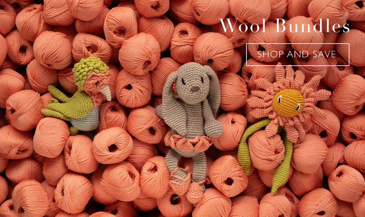 Wool bundles peach crochet discount offer save toft